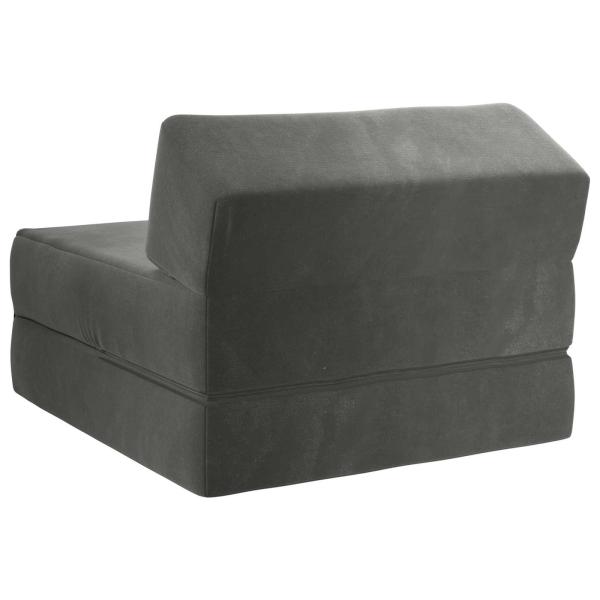 Klappsofa Bett Dunkelgrau 60 x 70 x 41 cm Stoff