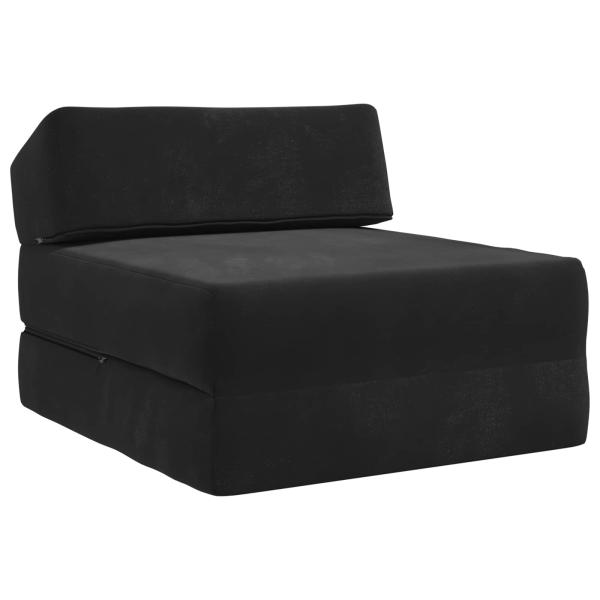 Klappsofa Bett Schwarz 60 x 70 x 41 cm Stoff