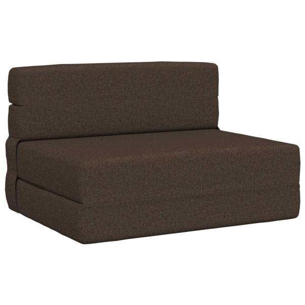 Klappsofa Bett Taupe 70 x 72 x 60 cm Stoff