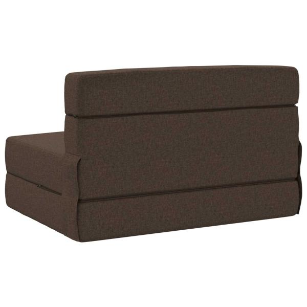 Klappsofa Bett Taupe 70 x 72 x 60 cm Stoff
