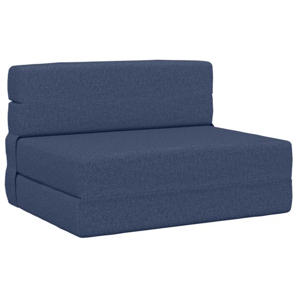 Klappsofa Bett Blau 70 x 72 x 60 cm Stoff