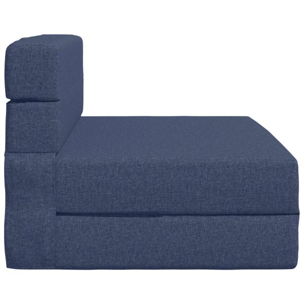 Klappsofa Bett Blau 70 x 72 x 60 cm Stoff
