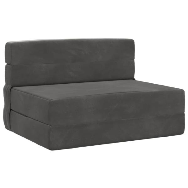 Klappsofa Bett Dunkelgrau 70 x 72 x 60 cm Stoff