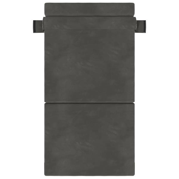 Klappsofa Bett Dunkelgrau 70 x 72 x 60 cm Stoff