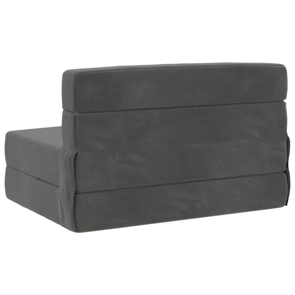 Klappsofa Bett Dunkelgrau 70 x 72 x 60 cm Stoff
