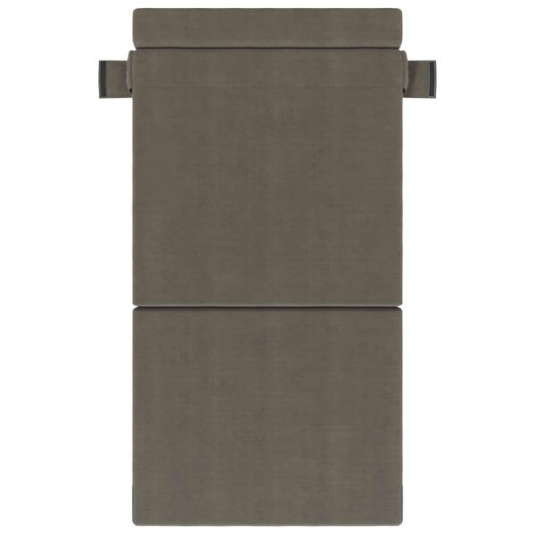 Klappsofa Bett Hellgrau 70 x 72 x 60 cm Stoff
