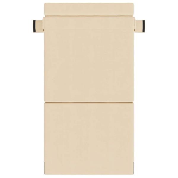 Klappsofa Bett Creme 70 x 72 x 60 cm Stoff