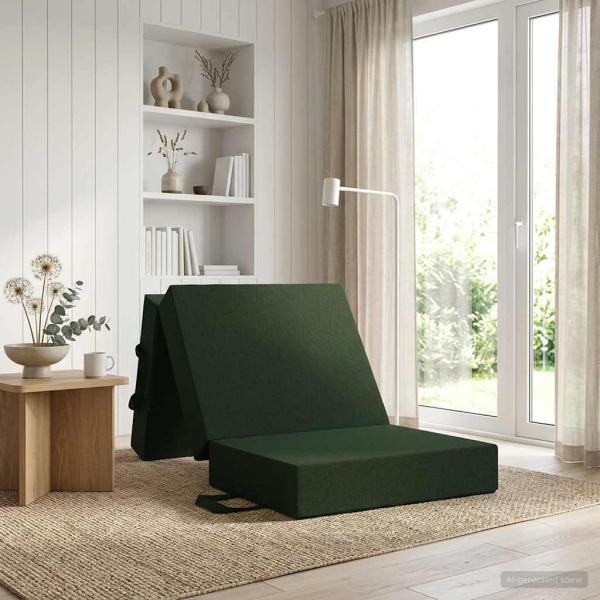 ARDEBO.de - Klappsofa Bett 75 x 63 x 45 cm Dunkelgrün