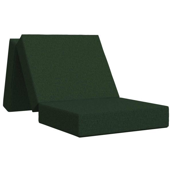 Klappsofa Bett 75 x 63 x 45 cm Dunkelgrün