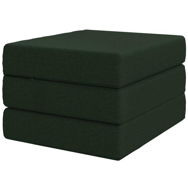 Klappsofa Bett 75 x 63 x 45 cm Dunkelgrün