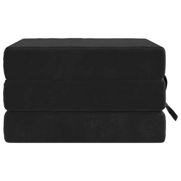 Klappsofa Bett 75 x 63 x 45 cm Schwarz