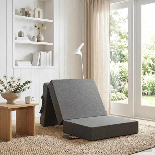 ARDEBO.de - Klappsofa Bett 75 x 67 x 45 cm Hellgrau