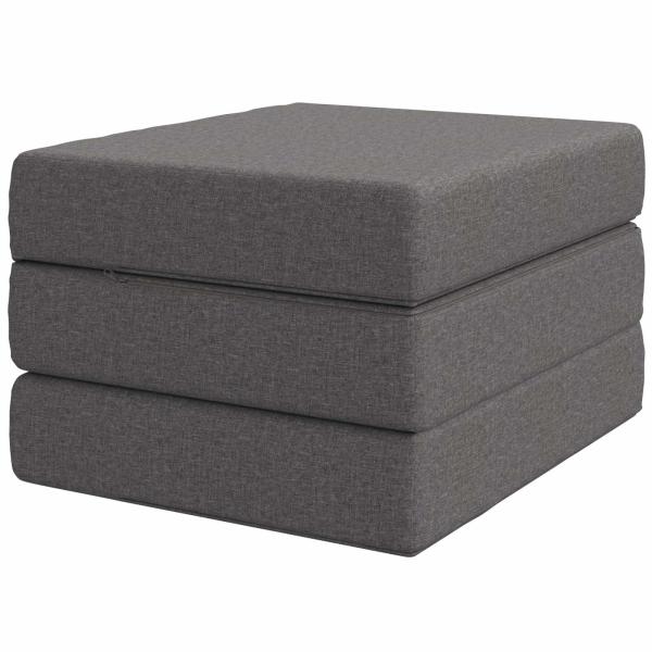 Klappsofa Bett 75 x 67 x 45 cm Hellgrau