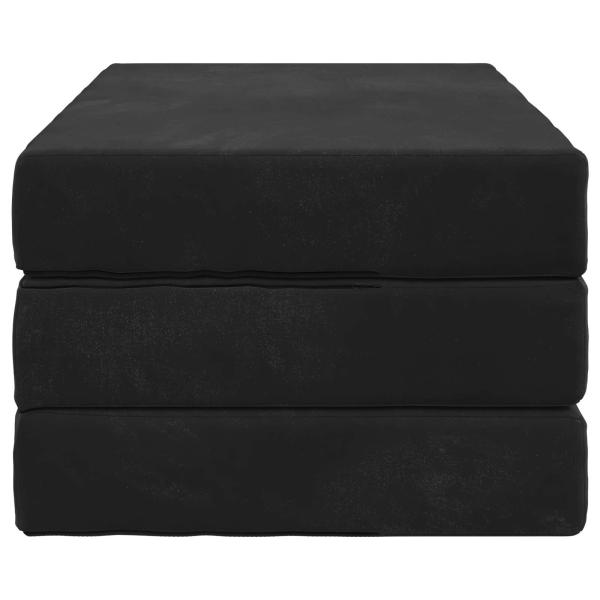 Klappsofa Bett 80 x 67 x 45 cm Schwarz