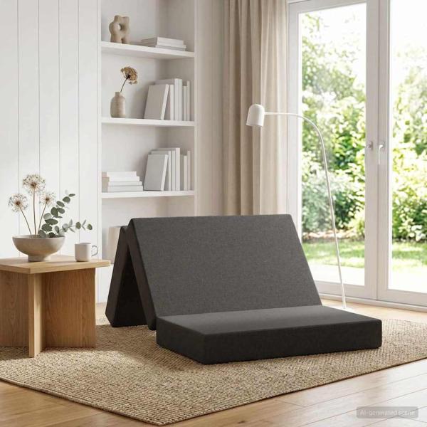 ARDEBO.de - Klappsofa Bett 90 x 67 x 45 cm Dunkelgrau