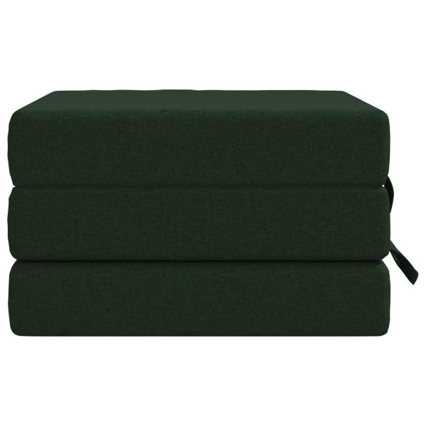 Klappsofa Bett 90 x 67 x 45 cm Dunkelgrün
