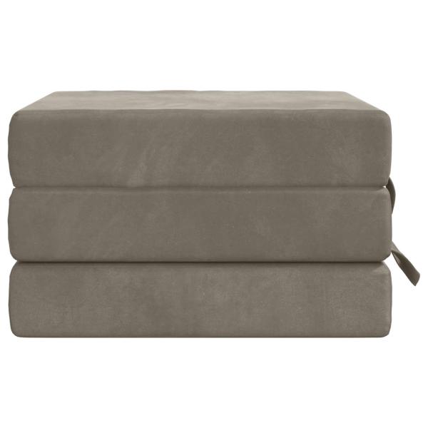 Klappsofa Bett 90 x 67 x 45 cm Hellgrau
