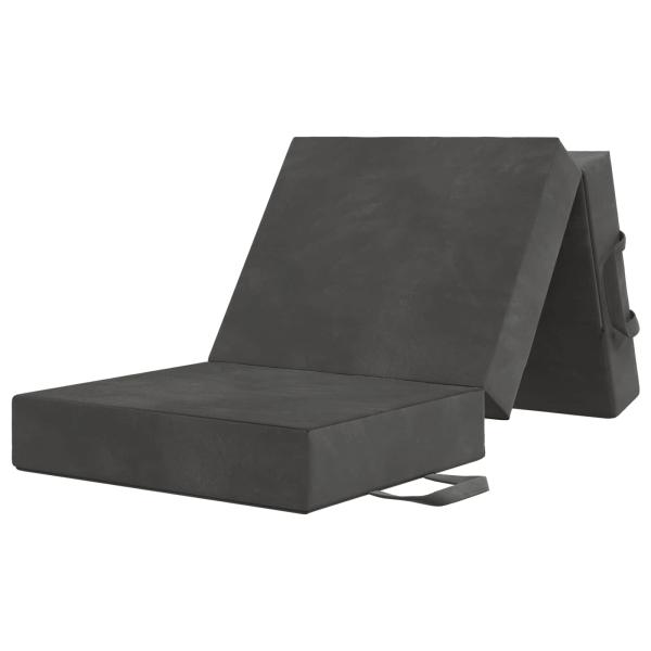 Klappsofa Bett 90 x 67 x 45 cm Dunkelgrau