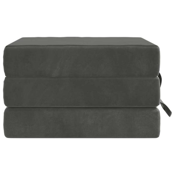 Klappsofa Bett 90 x 67 x 45 cm Dunkelgrau