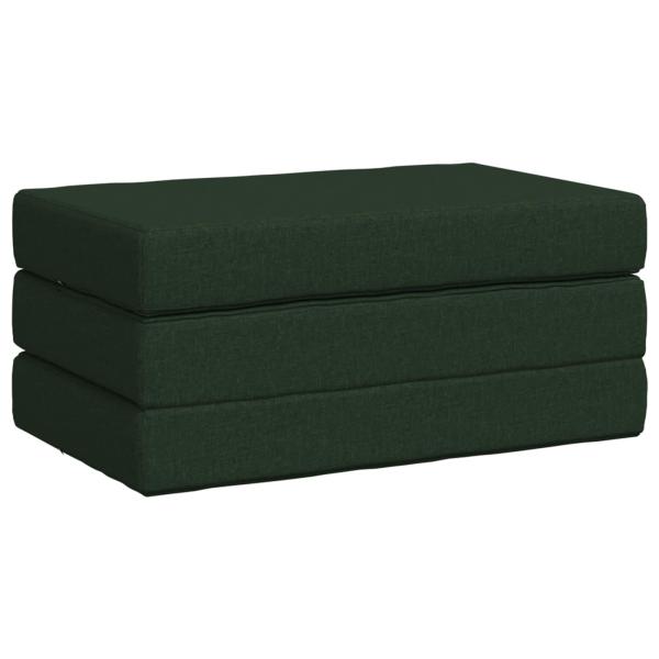 Klappsofa Bett 100 x 67 x 45 cm Dunkelgrün