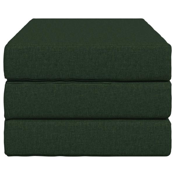 Klappsofa Bett 100 x 67 x 45 cm Dunkelgrün
