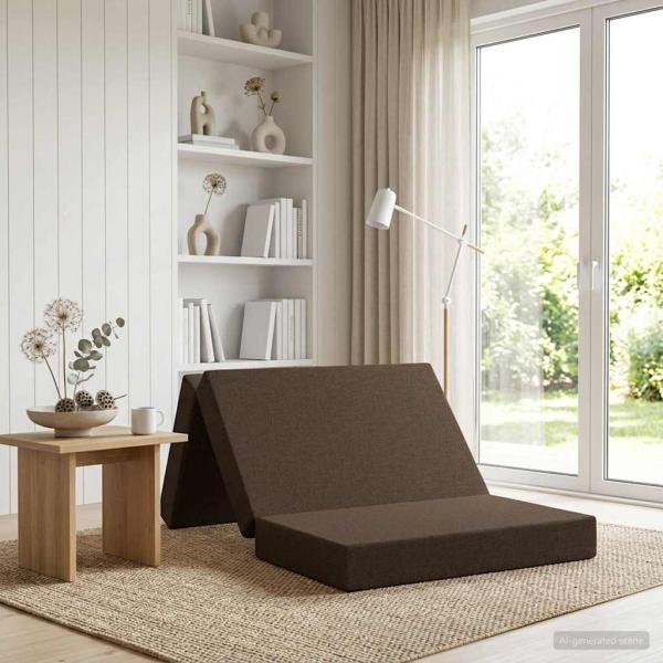 ARDEBO.de - Klappsofa Bett 100 x 67 x 45 cm Taupe