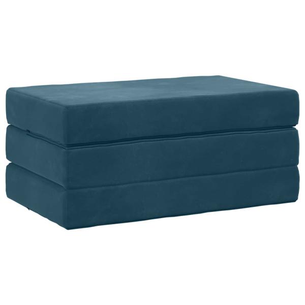 Klappsofa Bett 100 x 67 x 45 cm Blau