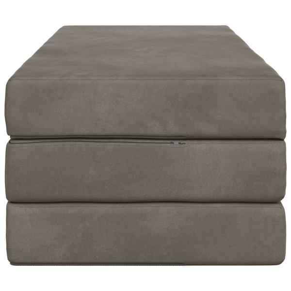 Klappsofa Bett 120 x 67 x 45 cm Hellgrau