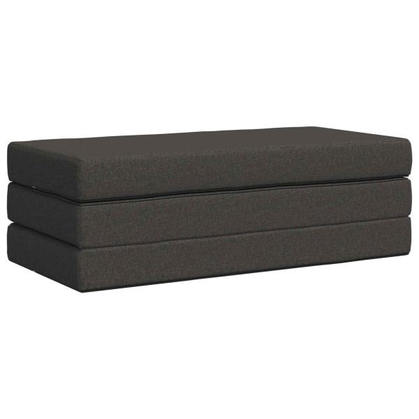 Klappsofa Bett 160 x 67 x 45 cm Dunkelgrau