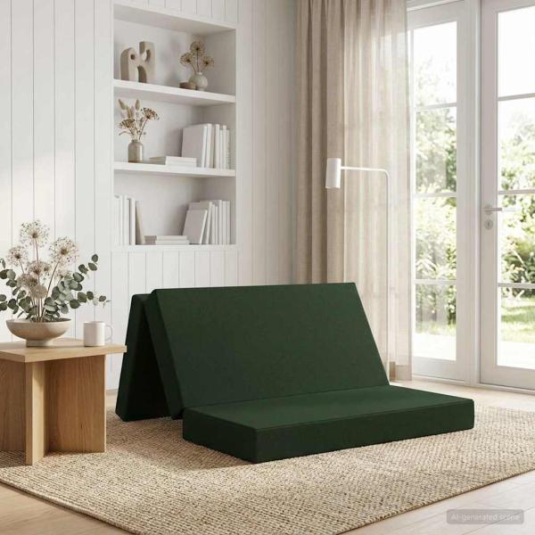 ARDEBO.de - Klappsofa Bett 160 x 67 x 45 cm Dunkelgrün