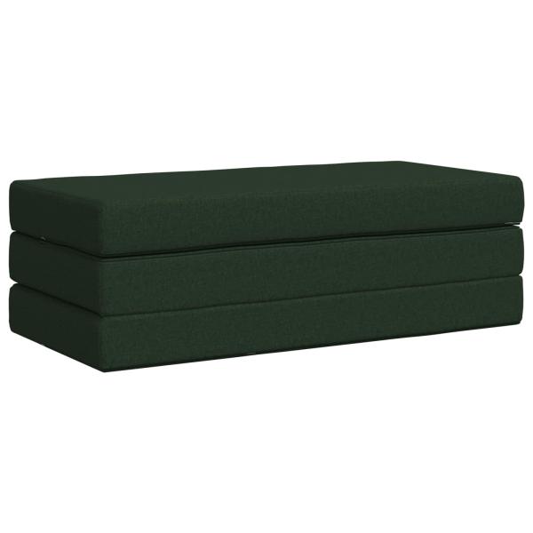 Klappsofa Bett 160 x 67 x 45 cm Dunkelgrün