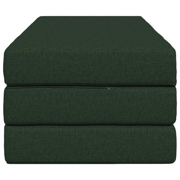 Klappsofa Bett 160 x 67 x 45 cm Dunkelgrün