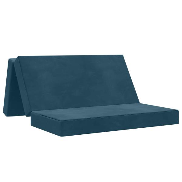 Klappsofa Bett 160 x 67 x 45 cm Blau
