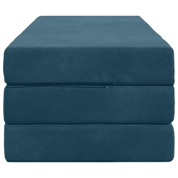 Klappsofa Bett 160 x 67 x 45 cm Blau