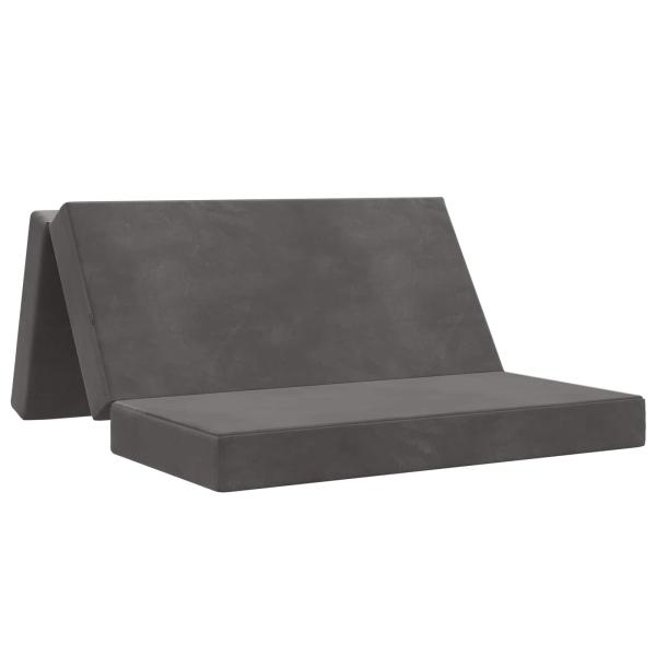 Klappsofa Bett 160 x 67 x 45 cm Dunkelgrau