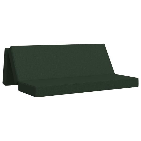 Klappsofa Bett 180 x 67 x 45 cm Dunkelgrün