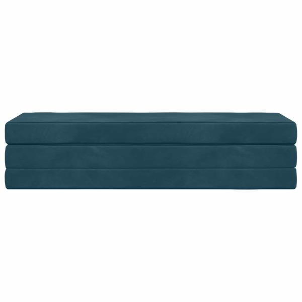 Klappsofa Bett 180 x 67 x 45 cm Blau