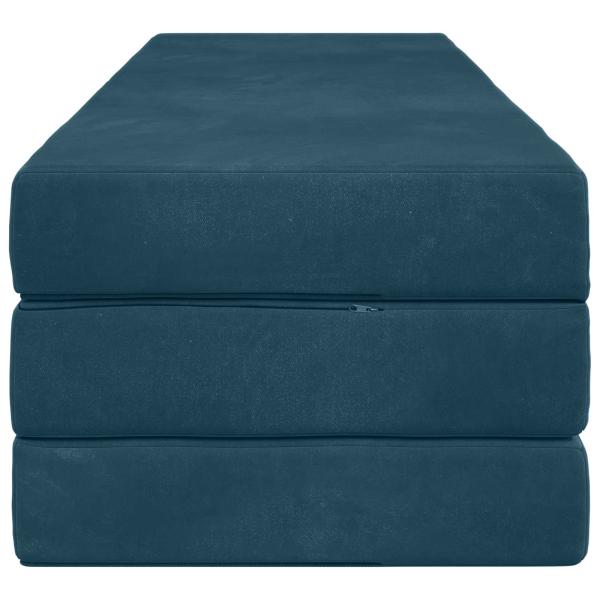 Klappsofa Bett 180 x 67 x 45 cm Blau
