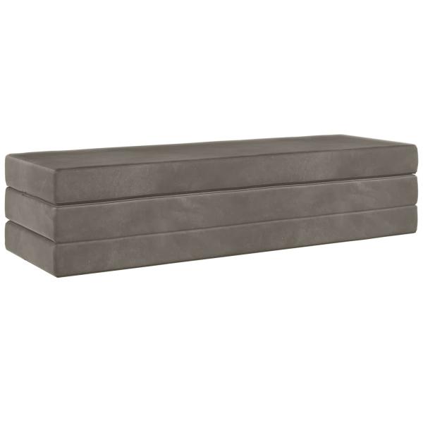 Klappsofa Bett 180 x 67 x 45 cm Hellgrau