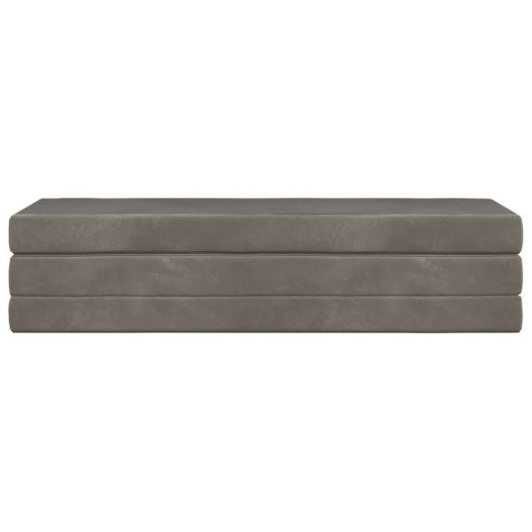 Klappsofa Bett 180 x 67 x 45 cm Hellgrau