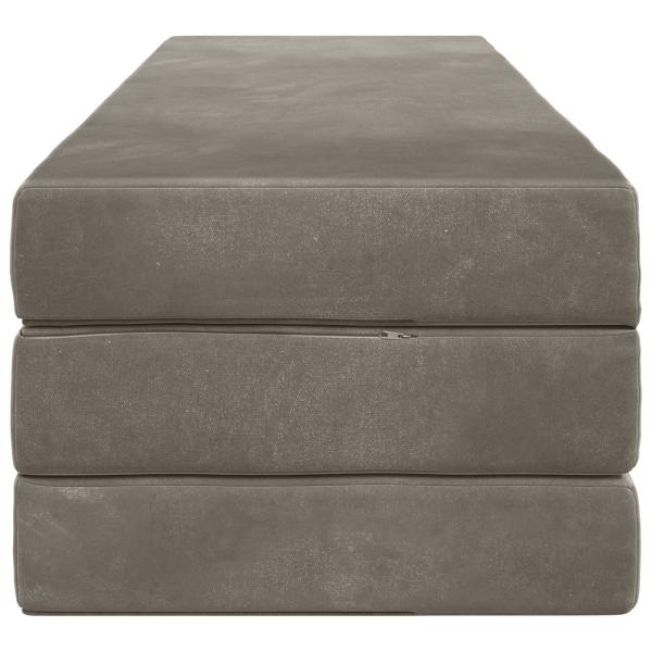 Klappsofa Bett 180 x 67 x 45 cm Hellgrau