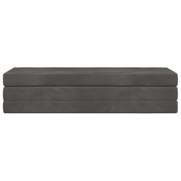Klappsofa Bett 180 x 67 x 45 cm Dunkelgrau
