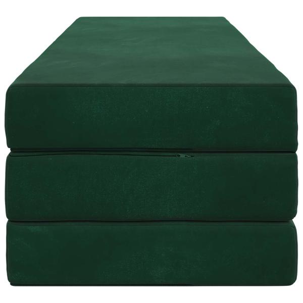 Klappsofa Bett 180 x 67 x 45 cm Dunkelgrün