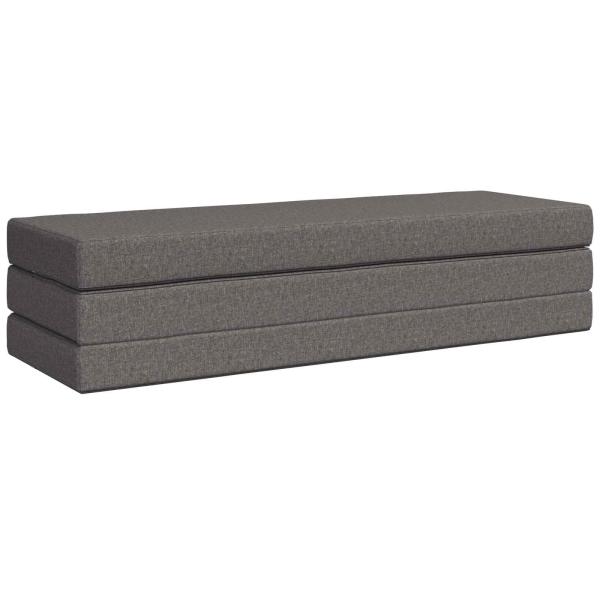 Klappsofa Bett 200 x 67 x 45 cm Hellgrau