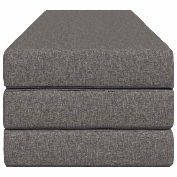Klappsofa Bett 200 x 67 x 45 cm Hellgrau