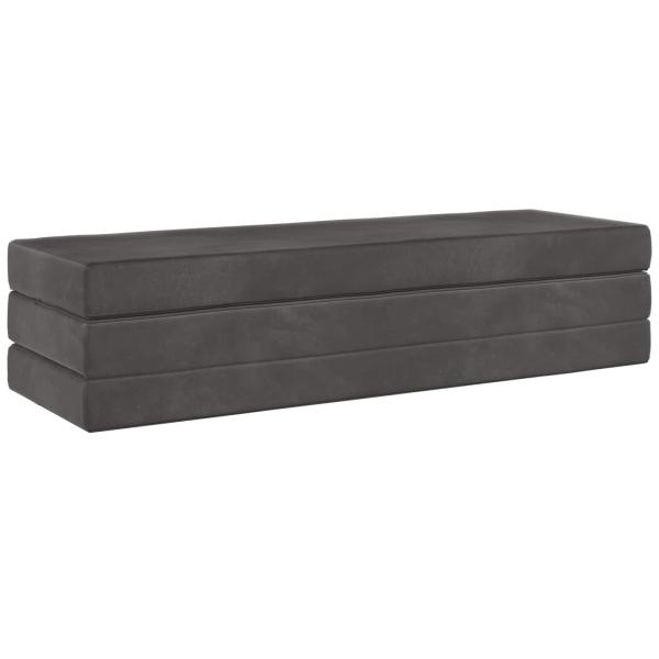 Klappsofa Bett 200 x 67 x 45cm Dunkelgrau