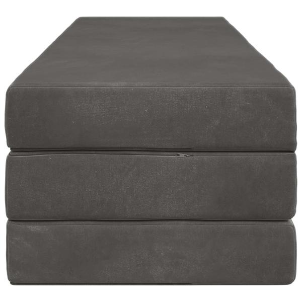 Klappsofa Bett 200 x 67 x 45cm Dunkelgrau