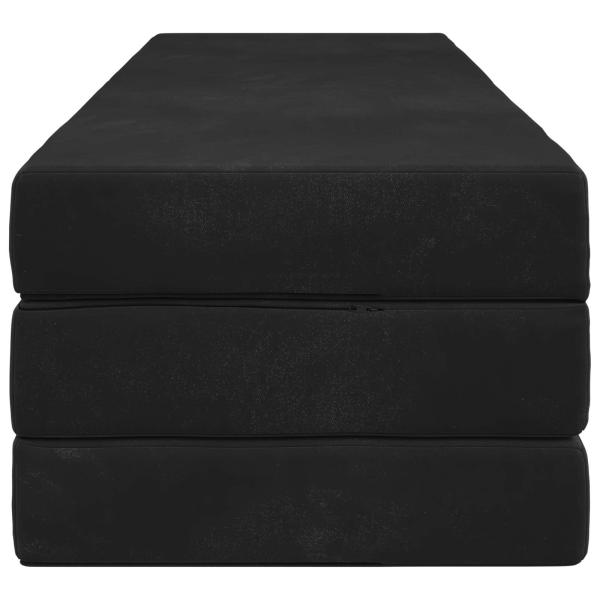 Klappsofa Bett 200 x 67 x 45 cm Schwarz