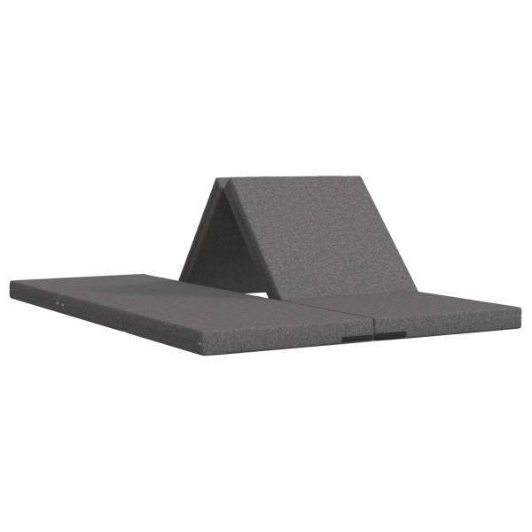 Klappsofa Bett 140 x 67 x 15 cm Hellgrau