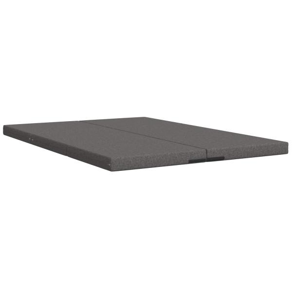 Klappsofa Bett 140 x 67 x 15 cm Hellgrau